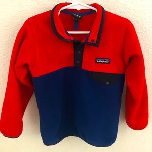 Patagonia Pull-over snap fleece,size 4T